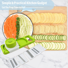 Foldable Vegetable Slicer – 5-in-1 Multi-Blade | CookAura