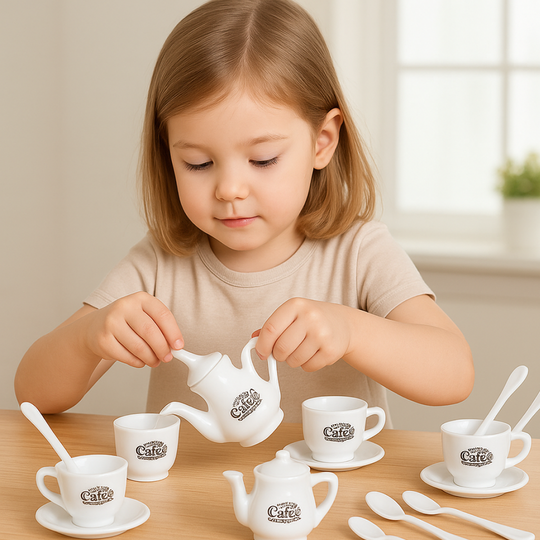 Kids' Coffee Tea Set – 14-Pc Pretend Play Kitchen | Tickles