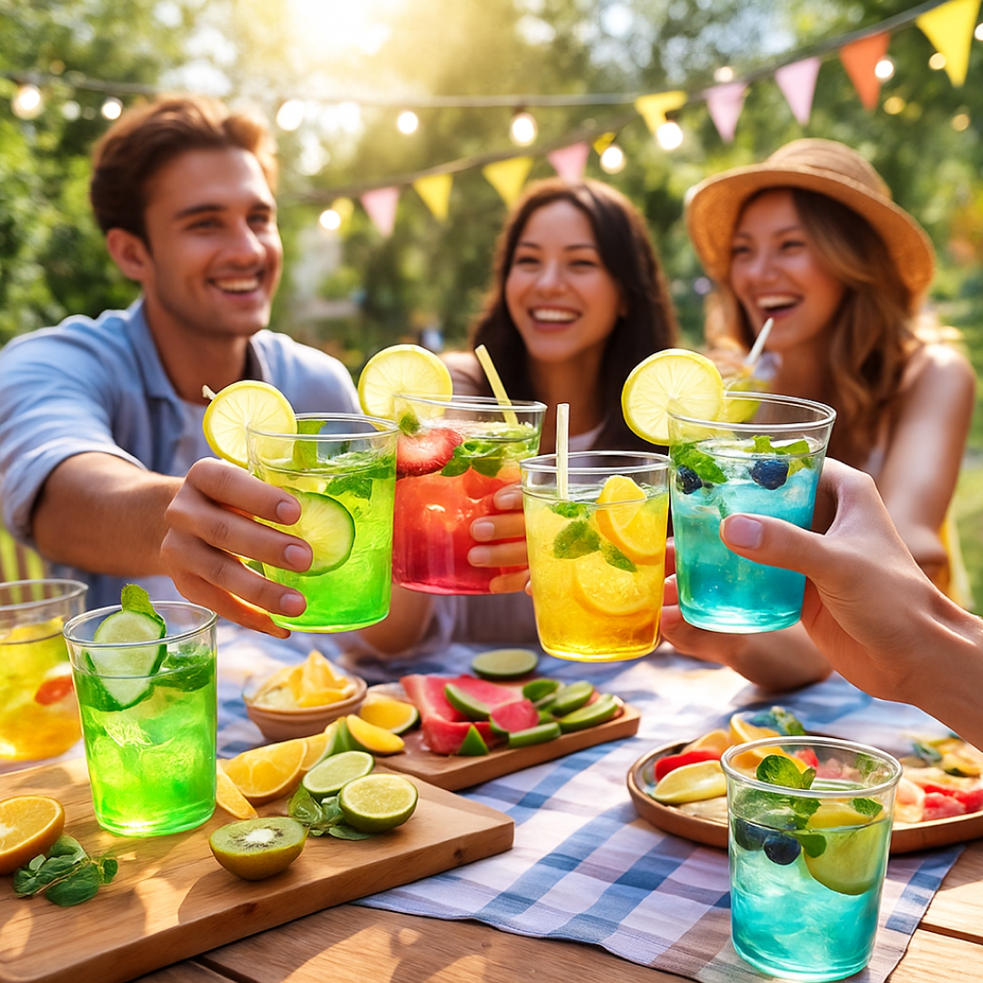 Mojito Glass Set – Durable 300ml Reusable Plastic Glasses Set of 6