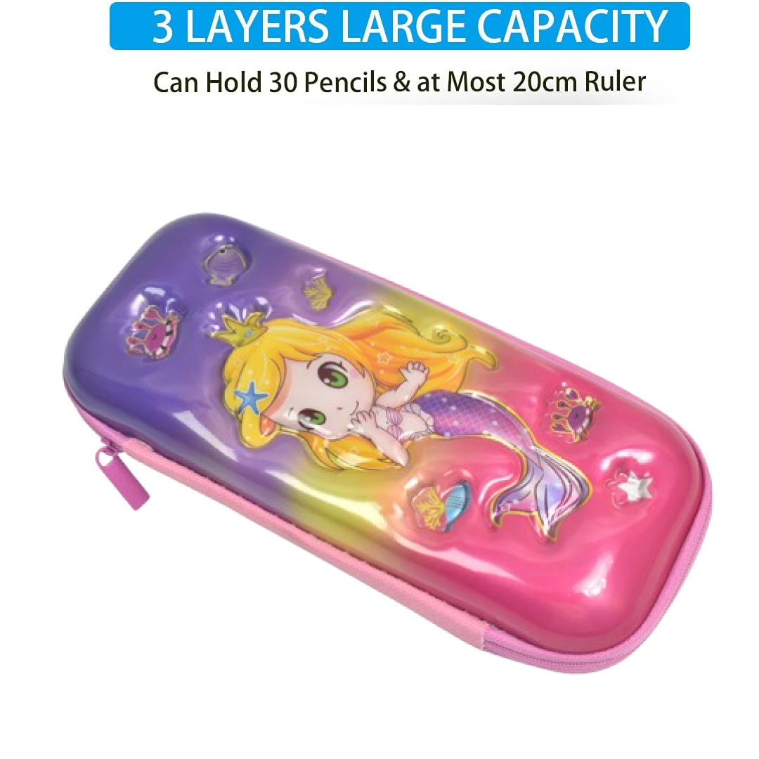 Cute Cartoon Pencil Case Ð Durable Hard Shell with Zipper