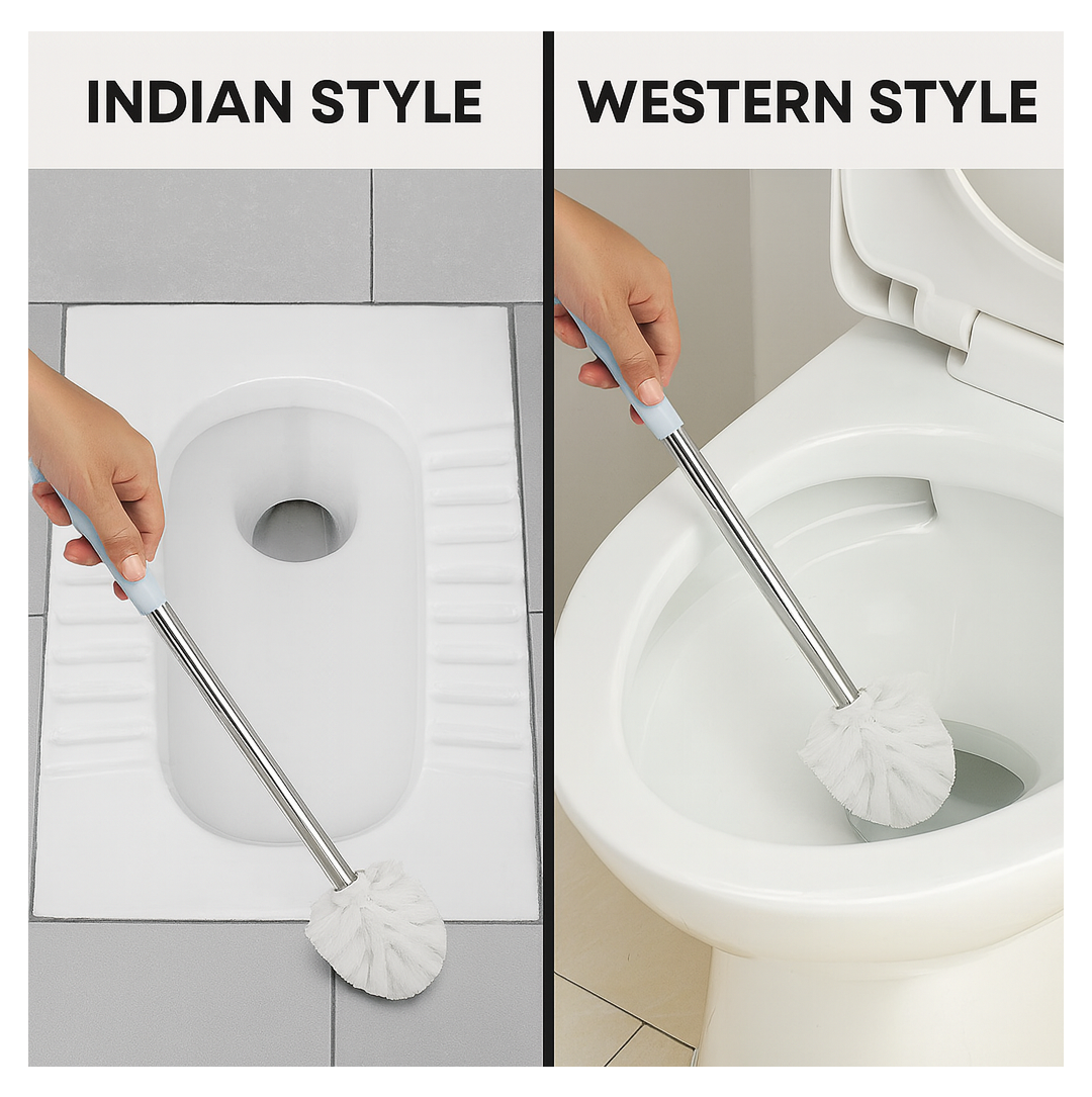 Toilet Brush with Holder – Western & Indian Toilets | Bathora