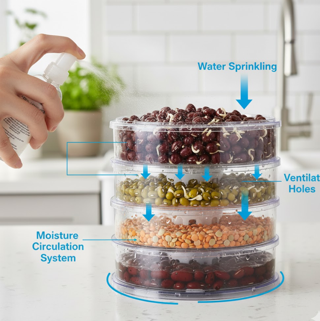 Sprout Maker 4 Layer – Healthy Sprouts at Home | Storenzo