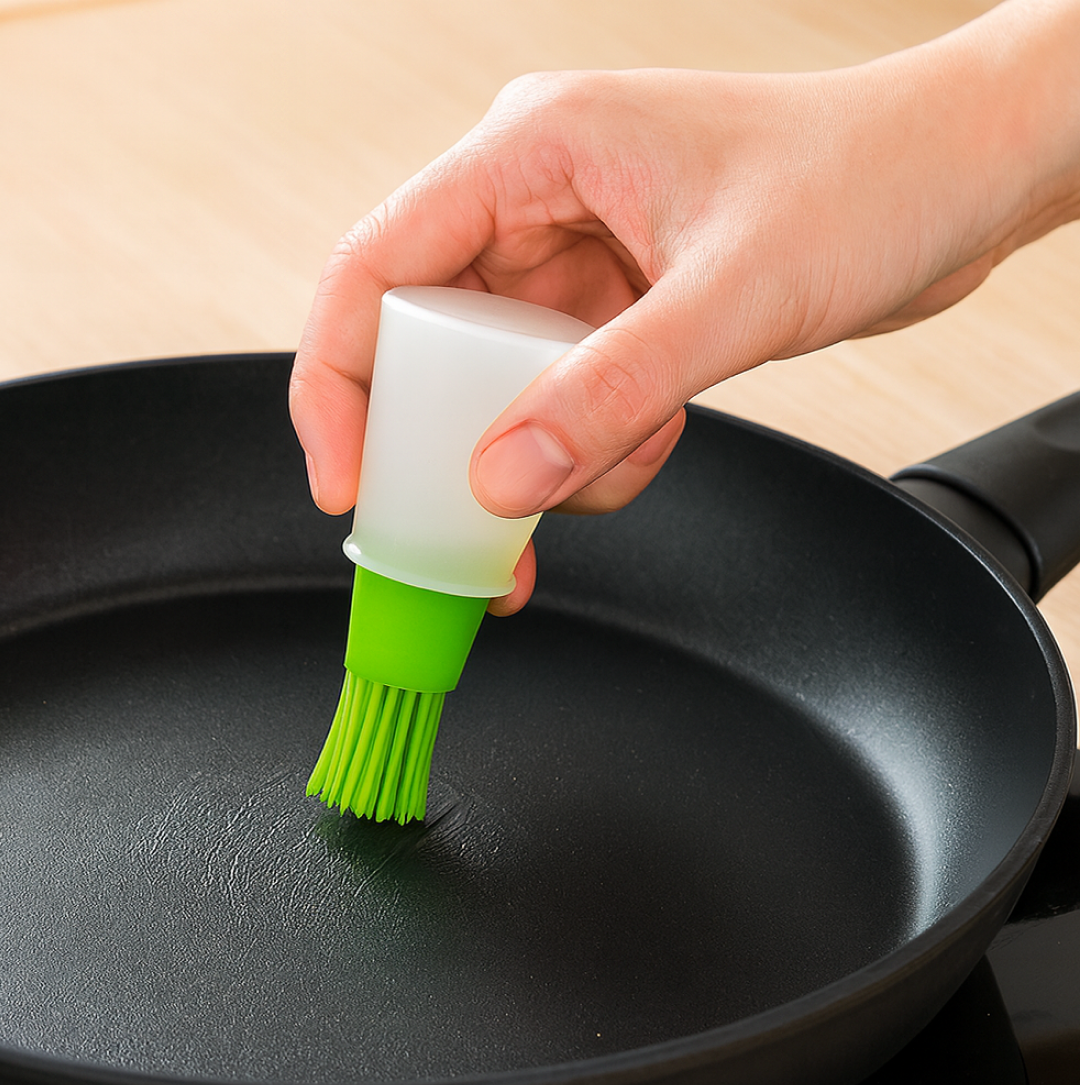 Silicone Oil Dispenser Bottle – Basting Brush & Healthy Cooking | Vastate