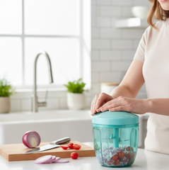 Manual Vegetable Chopper – 5-Blade, 750ml | Quickslice