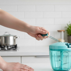 Manual Vegetable Chopper – 5-Blade, 750ml | Quickslice