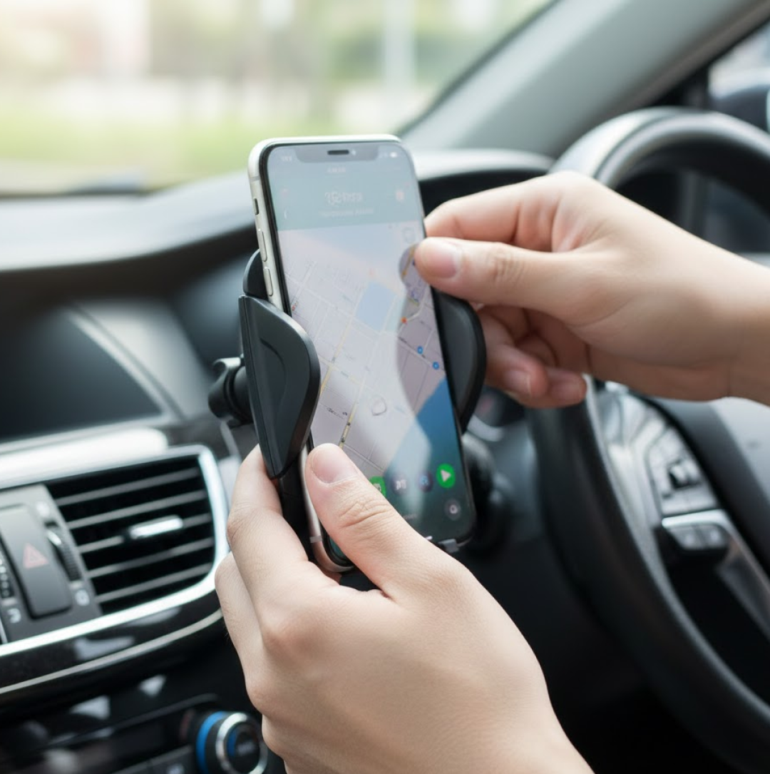 Car Vent Mobile Holder – Anti-Fall, 360° Rotation | PHOBIA