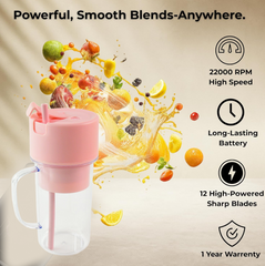 Portable USB Juicer – 420ml Rechargeable Blender | Siplix