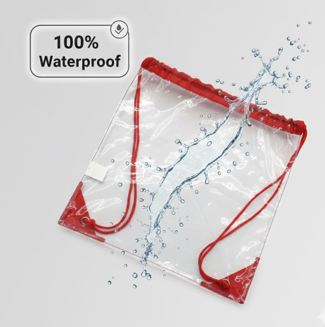 Clear Waterproof Stadium Bag – Gym & Travel Essentials | ClassiCarry