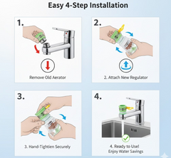 Water Saving Faucet – 360° Rotating Sprayer | Mist & Relax