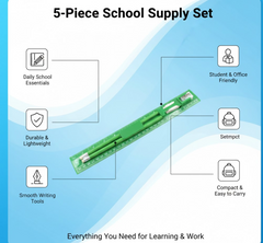 School Supply Set – 5-Piece Essential Stationery Kit |