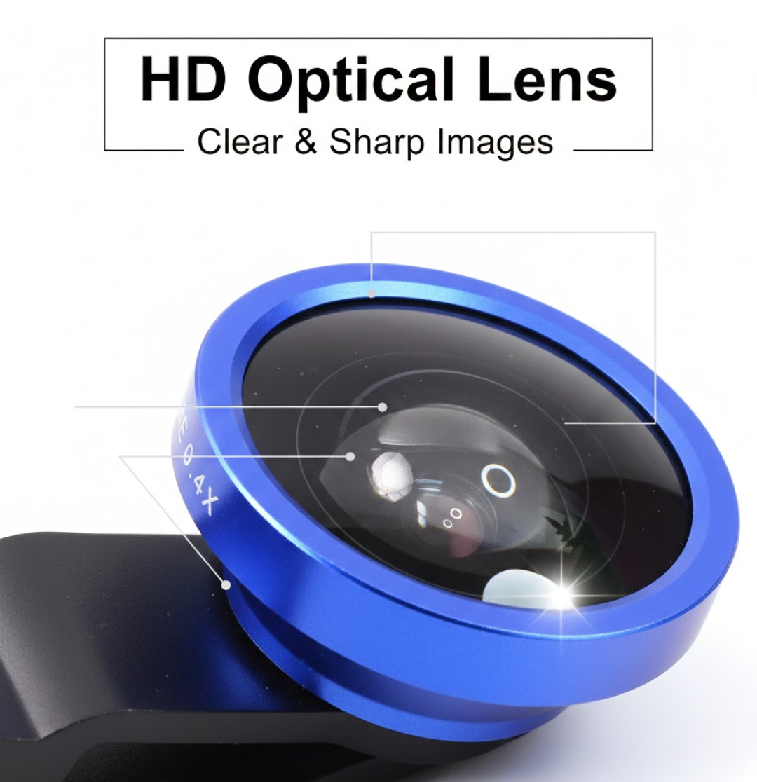 Wide-Angle Selfie Lens – Universal Clip for Stunning Mobile Photos