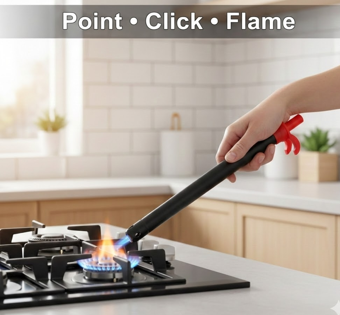 Stainless Steel Gas Lighter – Durable Kitchen Ignition | FirePot