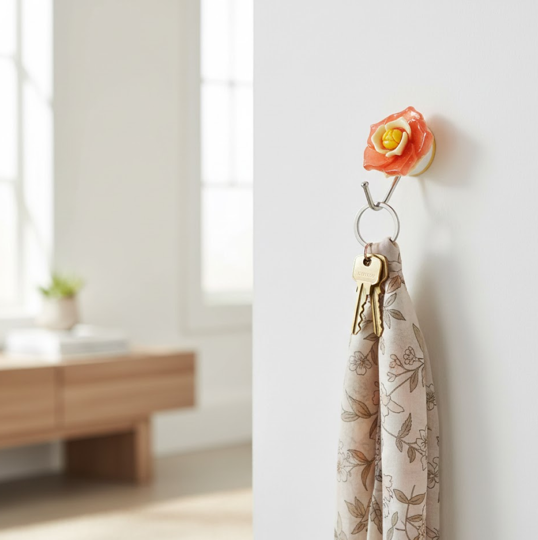 Self Adhesive Wall Hooks – Strong & Multipurpose | GlimmerHome