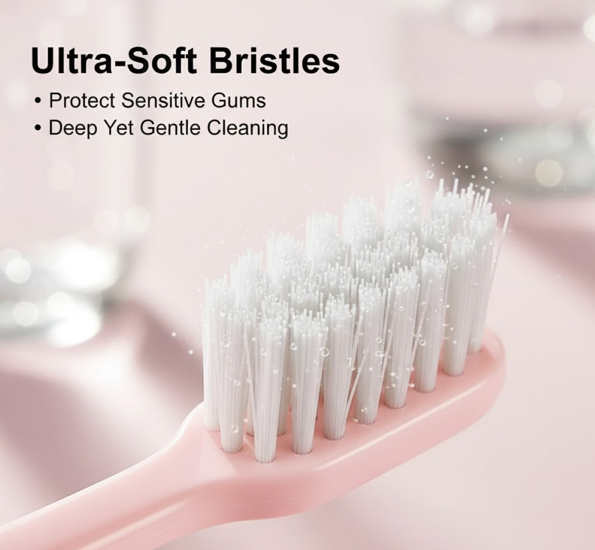 Ultra Soft Bristled Toothbrush – Gentle Care for Kids & Adults