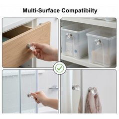 Crystal Cabinet Knob – Self-Adhesive Diamond Design | GlimmerHome
