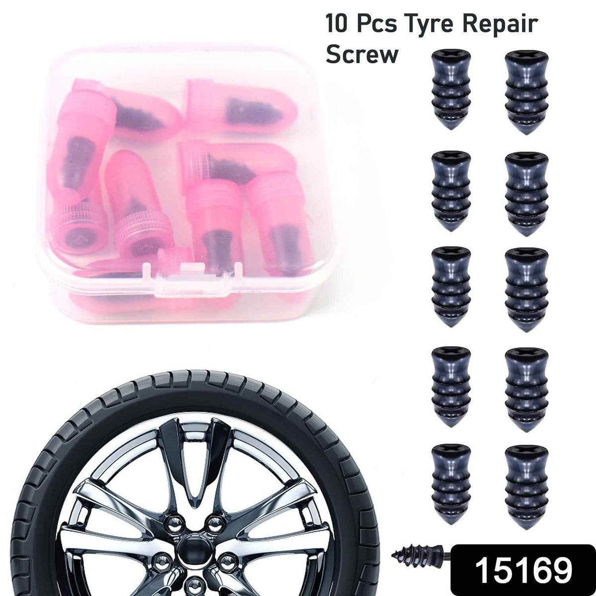 Rubber Tire Repair Nails – Fast Puncture Fix Kit (10 Pcs) | Velvet Wheels