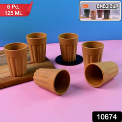Traditional Chai Cups – Durable Set of 6 for Authentic Tea