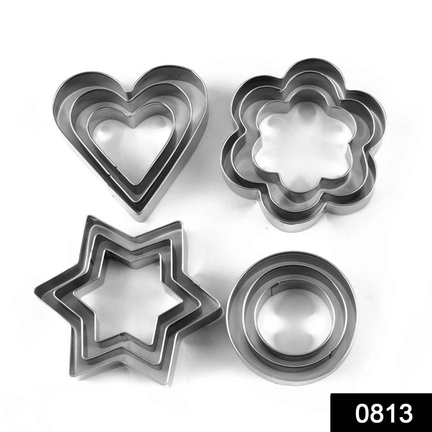 Cookie Cutter Set – 12 Pcs Stainless Steel Shapes | Bake & Dwell