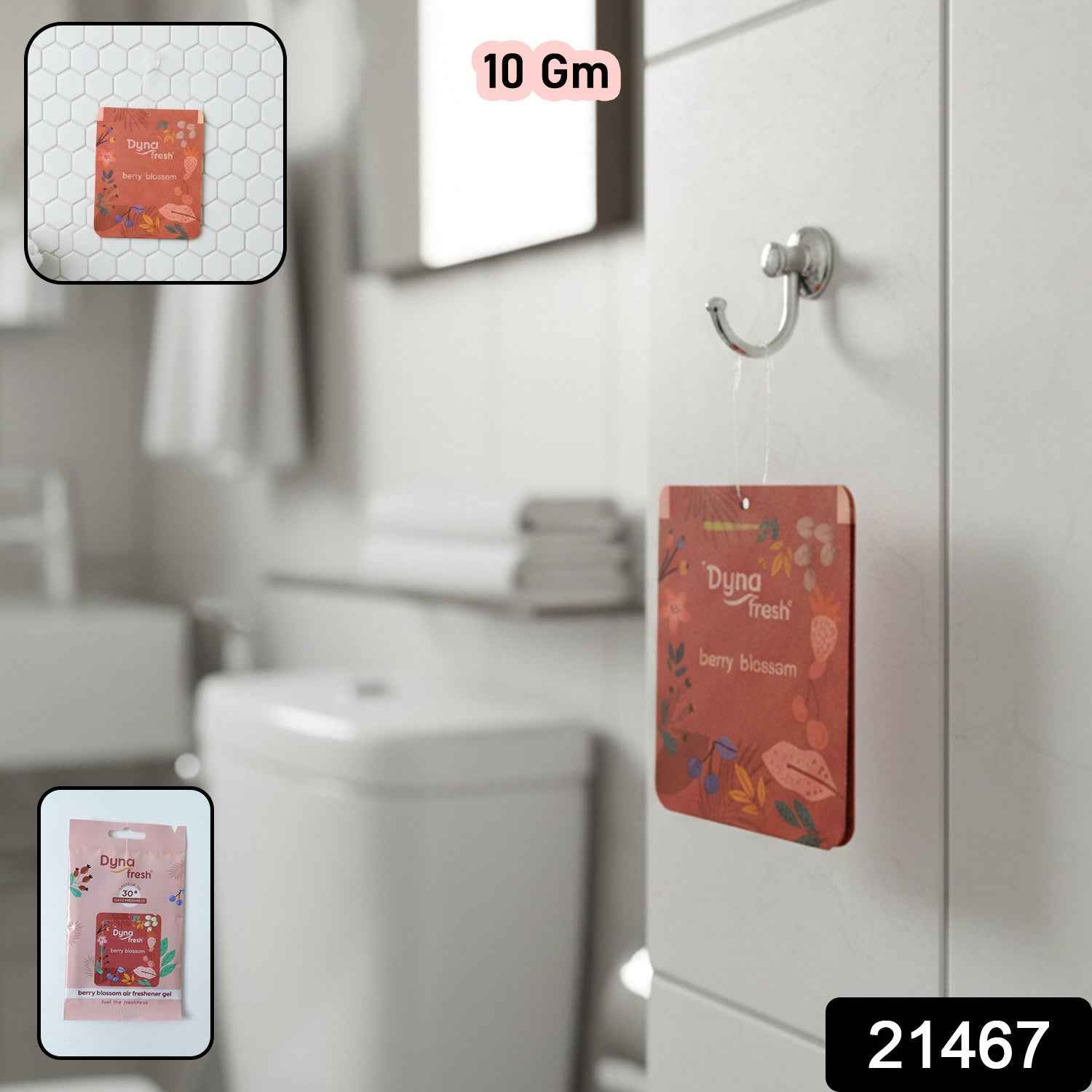 Hanging Bathroom Air Freshener Gel – Long Lasting Fragrance & Odor Control