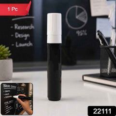 Black Chalk Marker Pen Ð Liquid Erasable for Chalkboard & Glass