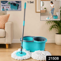 Plastic 360¡ Spin Mop Set Ð Effortless Floor Cleaning Solution