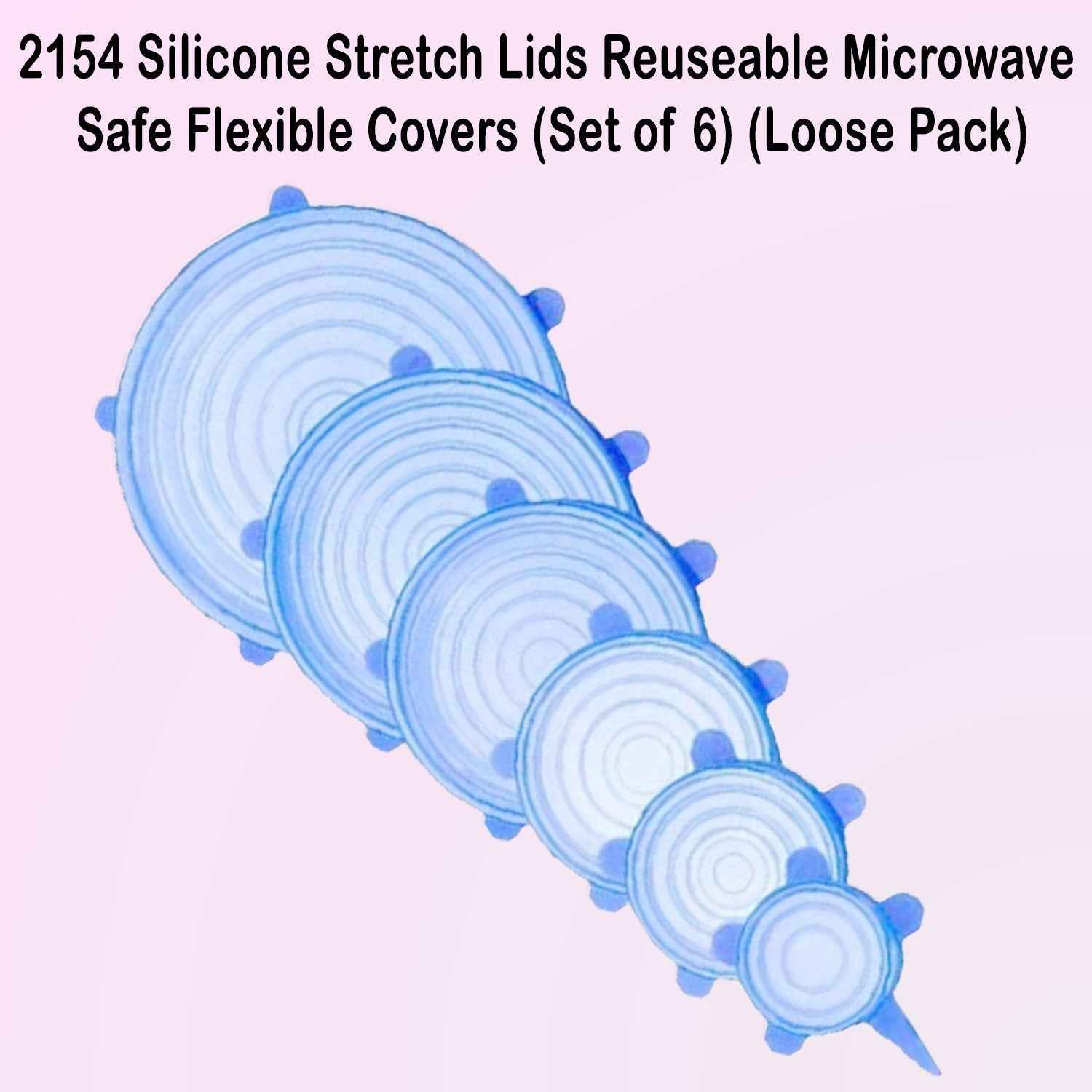 Silicone Stretch Lids – Reusable Food Covers Set of 6 | Tidy Table