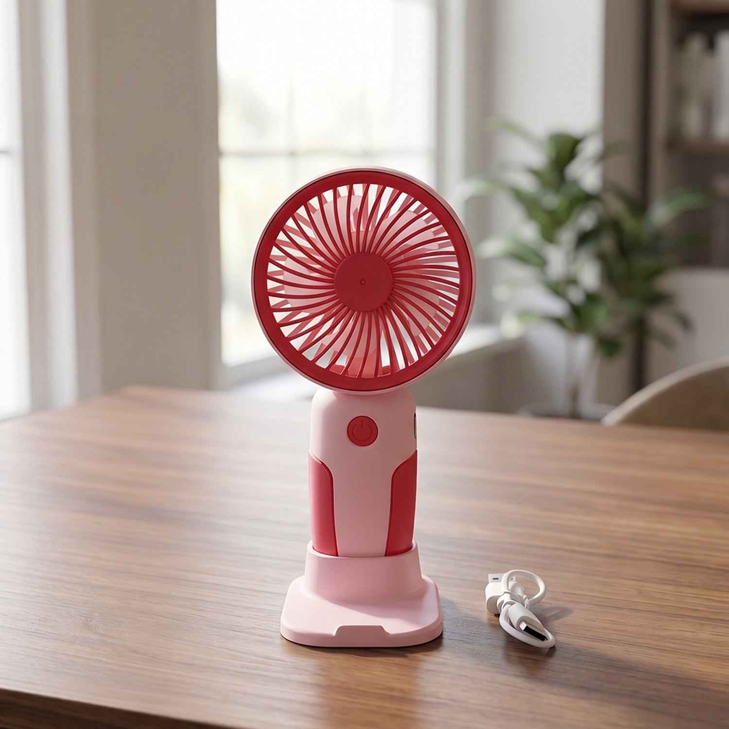 Mini Handheld Rechargeable USB Fan Ð Portable & Detachable Stand