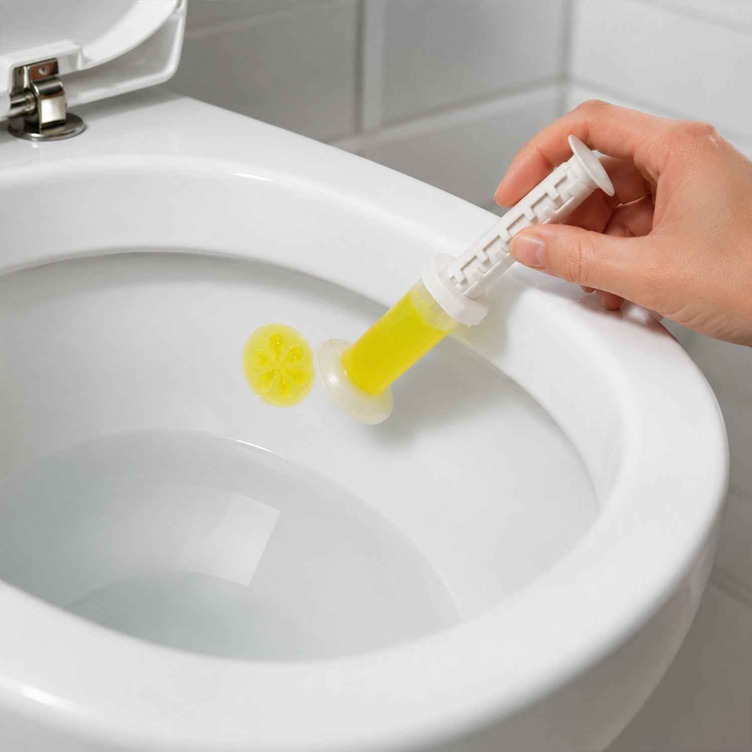Flower-Shaped Toilet Gel Cleaner with Box Ð Effective stain removal