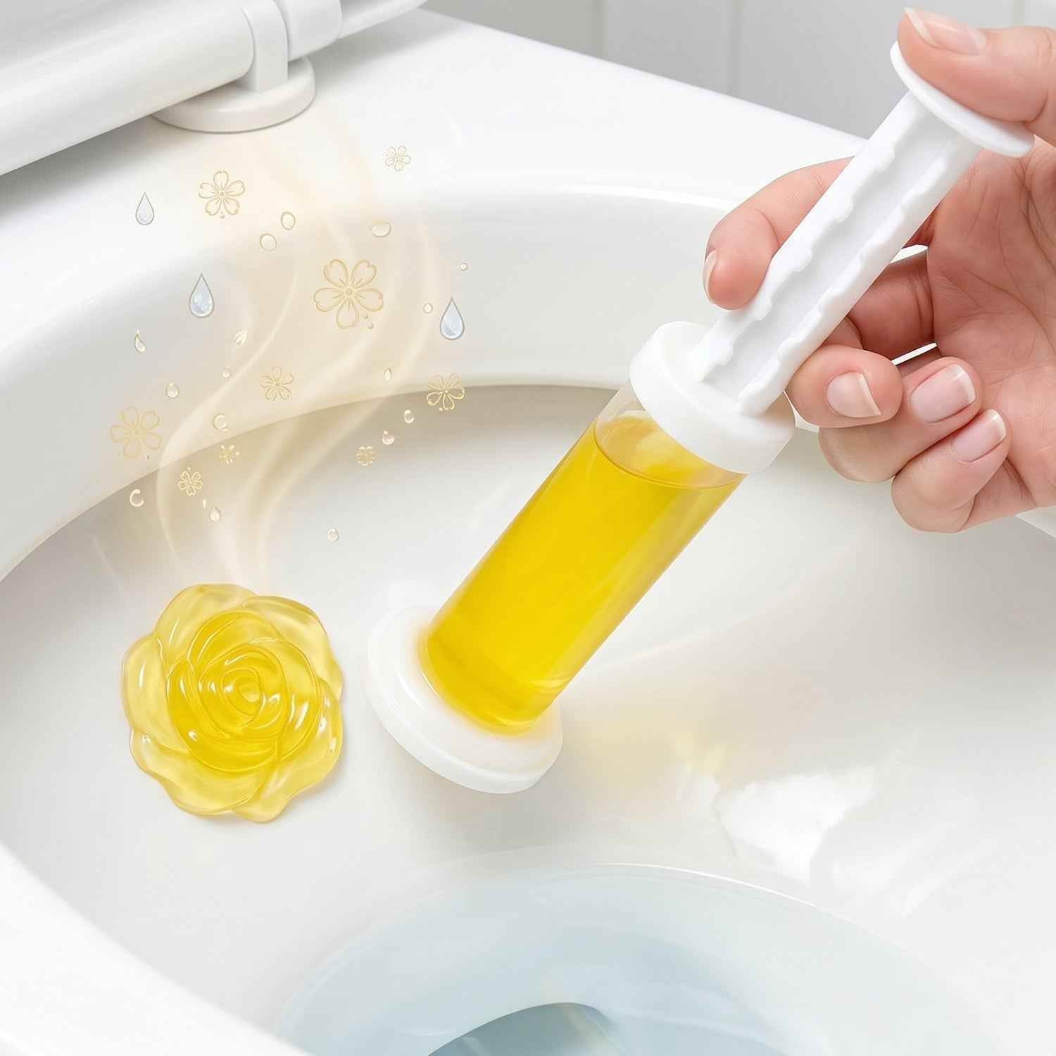 Flower-Shaped Toilet Gel Cleaner Ð Long-Lasting Freshness and Hygiene