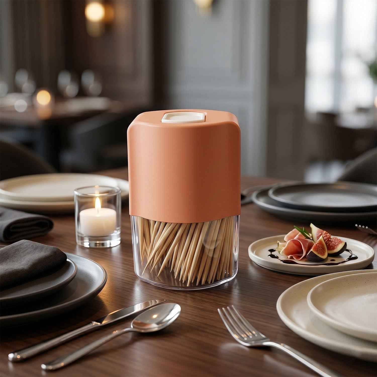 Toothpick Dispenser Ð Hygienic One-at-a-Time Pop-Up Design