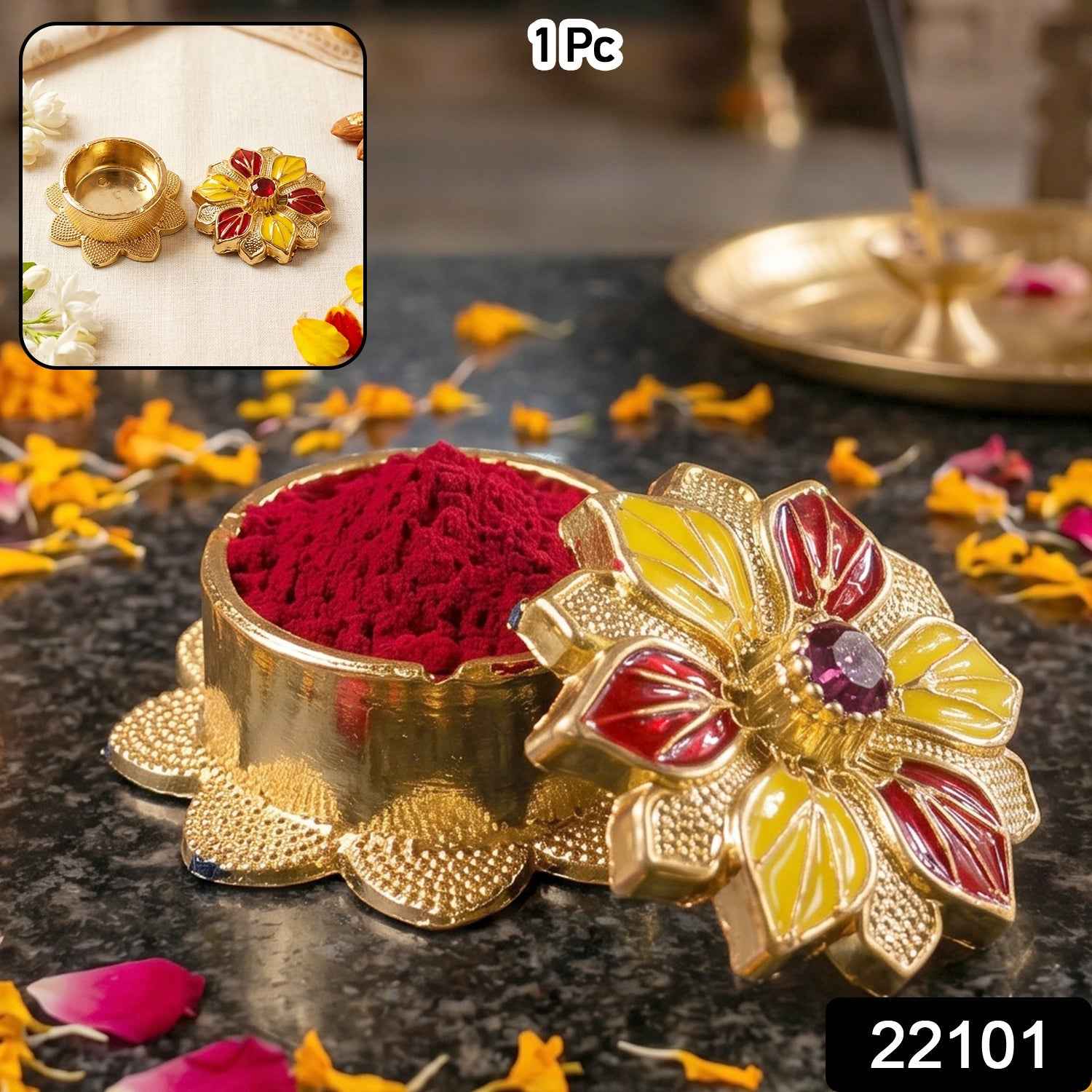 Kankavati Kumkum Box Ð Elegant Traditional Storage for Pooja