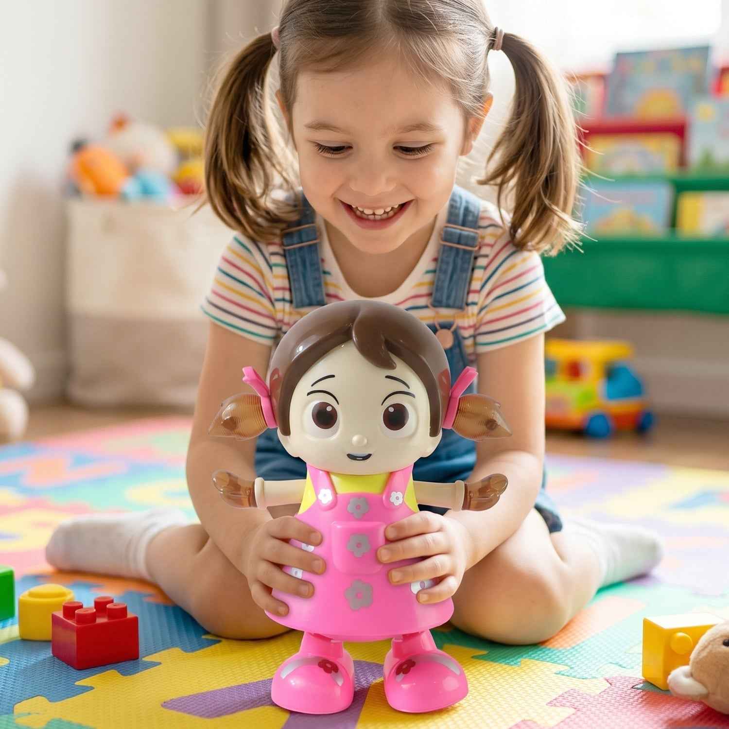 Dancing Girl Musical Light Toy Ð Kids' Entertaining Rotation and Music
