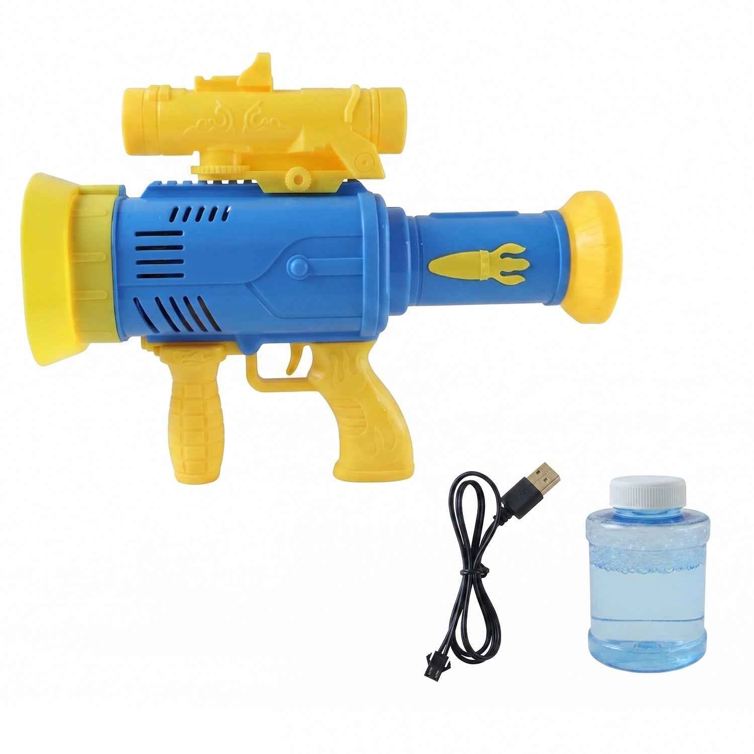 Automatic Bubble Gun Ð Rechargeable with Colorful Lights for Kids