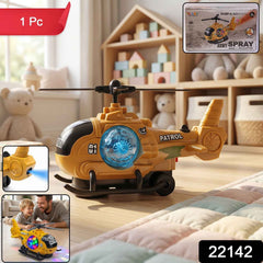 Military Spray Helicopter Toy Ð Lights, Music & Mist for Kids