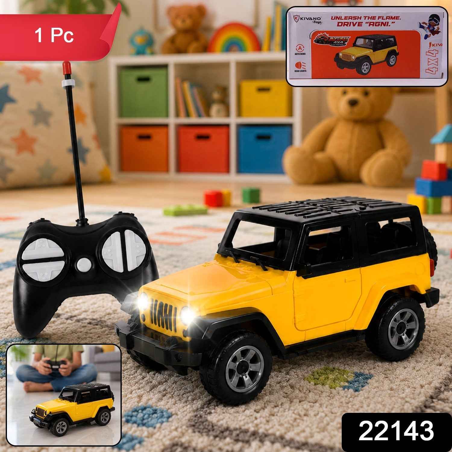 Remote Control 4x4 Off Road Jeep Toy Car Ð Rugged & Easy to Control