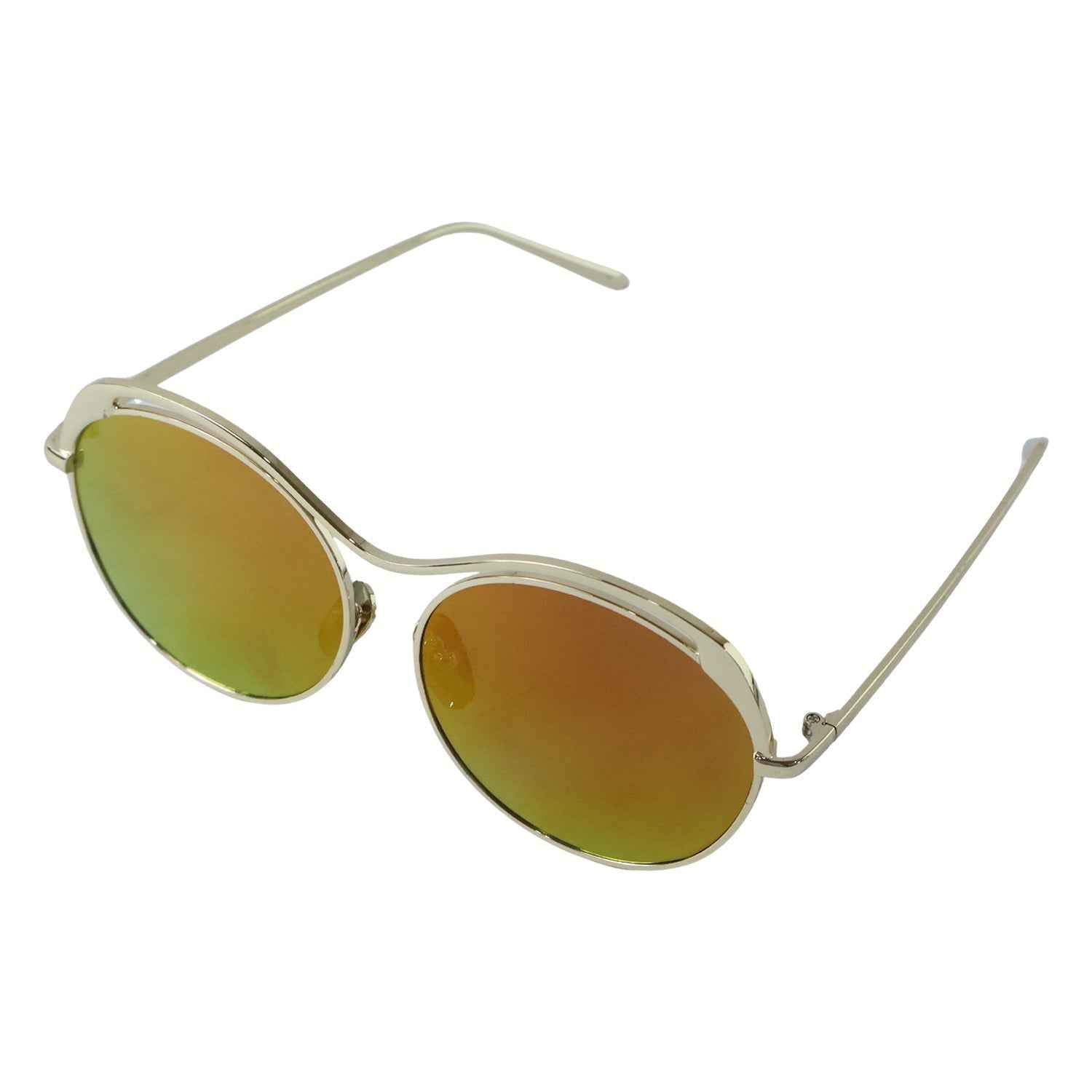 Fashion Sunglasses Ð Trendy Metal Frame with Mirrored Lenses