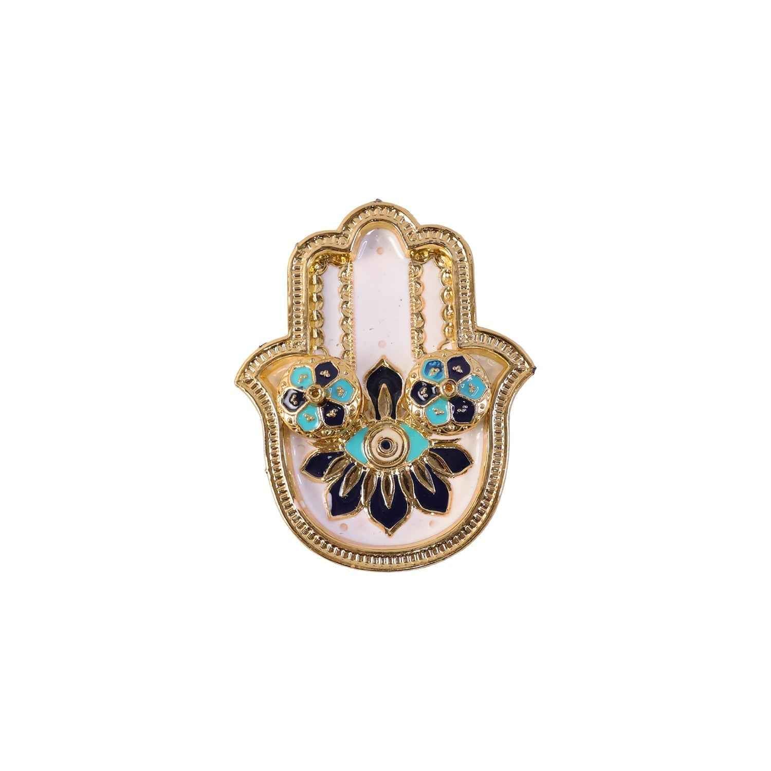 Hand Shaped Kankavati Ð Elegant Puja Storage with Enamel Work