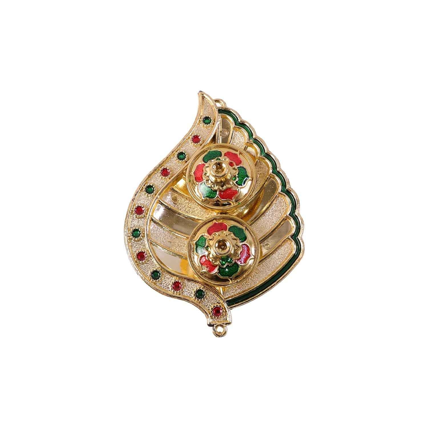 Kumkum Holder Ð Elegant Mango Shape with Twin Compartments for Puja
