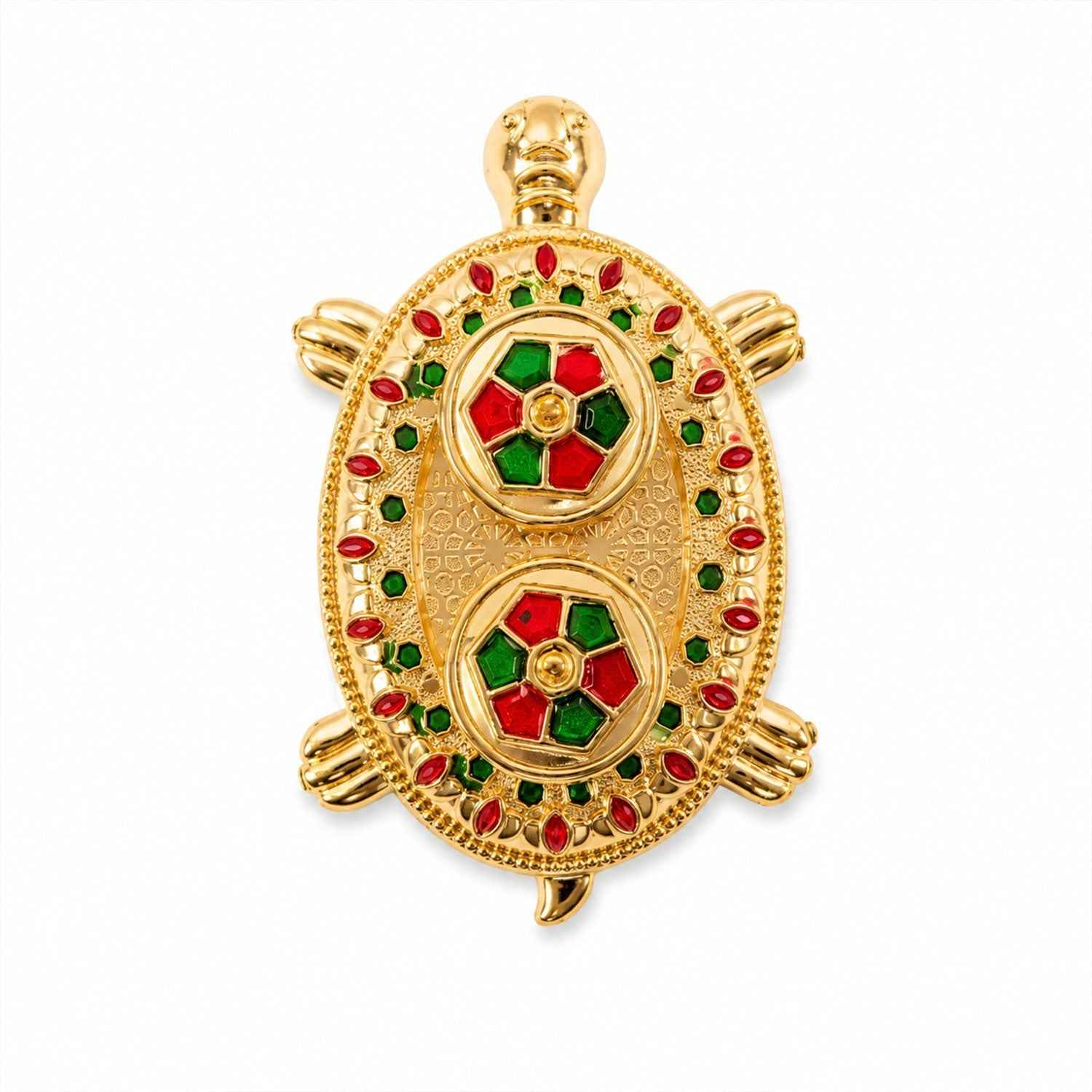 Kumkum Holder Ð Tortoise Shape for Puja & Rituals with Twin Compartments
