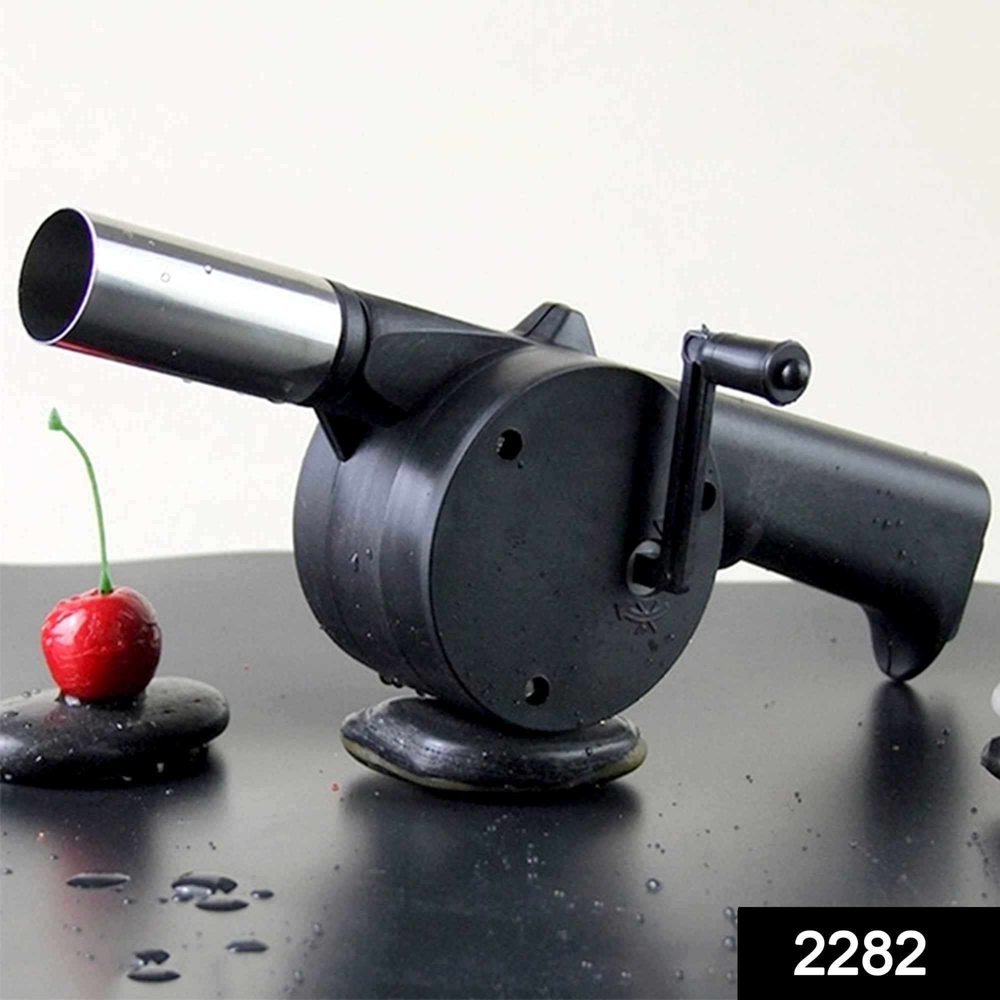 BBQ Air Blower Fan – Portable Hand Crank for Charcoal Grills | Velvet Wheels