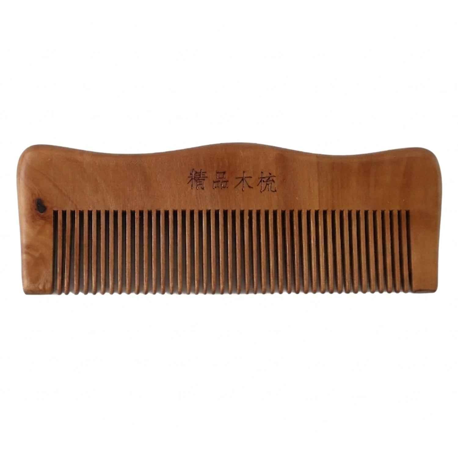 Natural Wooden Hair Comb Ð Anti Static for Silky, Tangle-Free Hair