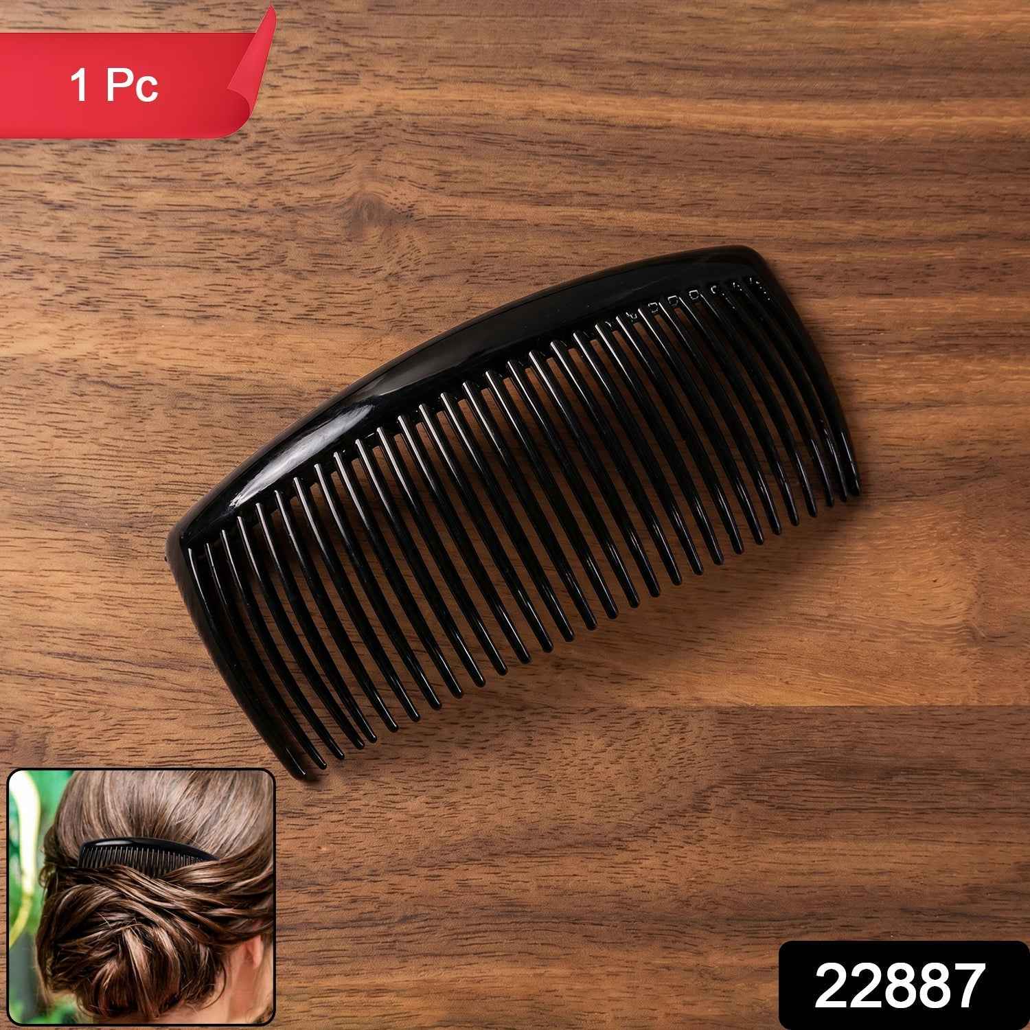 Plastic Hair Styling Side Comb Ð Firm Grip for Updos & Buns