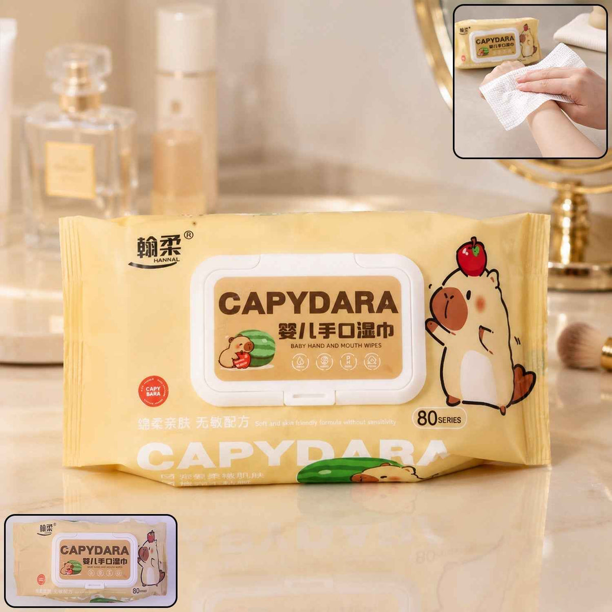 Soft Wet Wipes Ð Gentle & Effective for Hand, Face & Baby Care