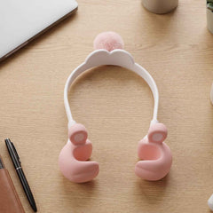 Flexible Bunny Phone Holder with Long Adjustable Neck Desktop Mobile Stand (1 Pc)
