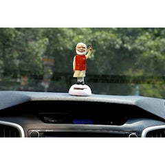 PM Narendra Modi solar powered car dashboard showpiece