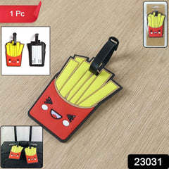 French Fries Luggage Tag – Eye-catching Travel ID Tag for Easy Recognition