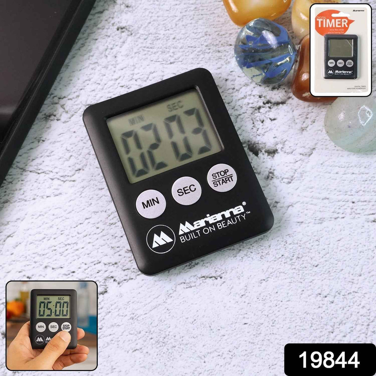 Digital Kitchen Timer – Large Display, Loud Alarm & Magnetic Mount
