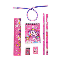 Kids Stationery Set Ð 7-in-1 Cute Pink Gift Pack for Girls