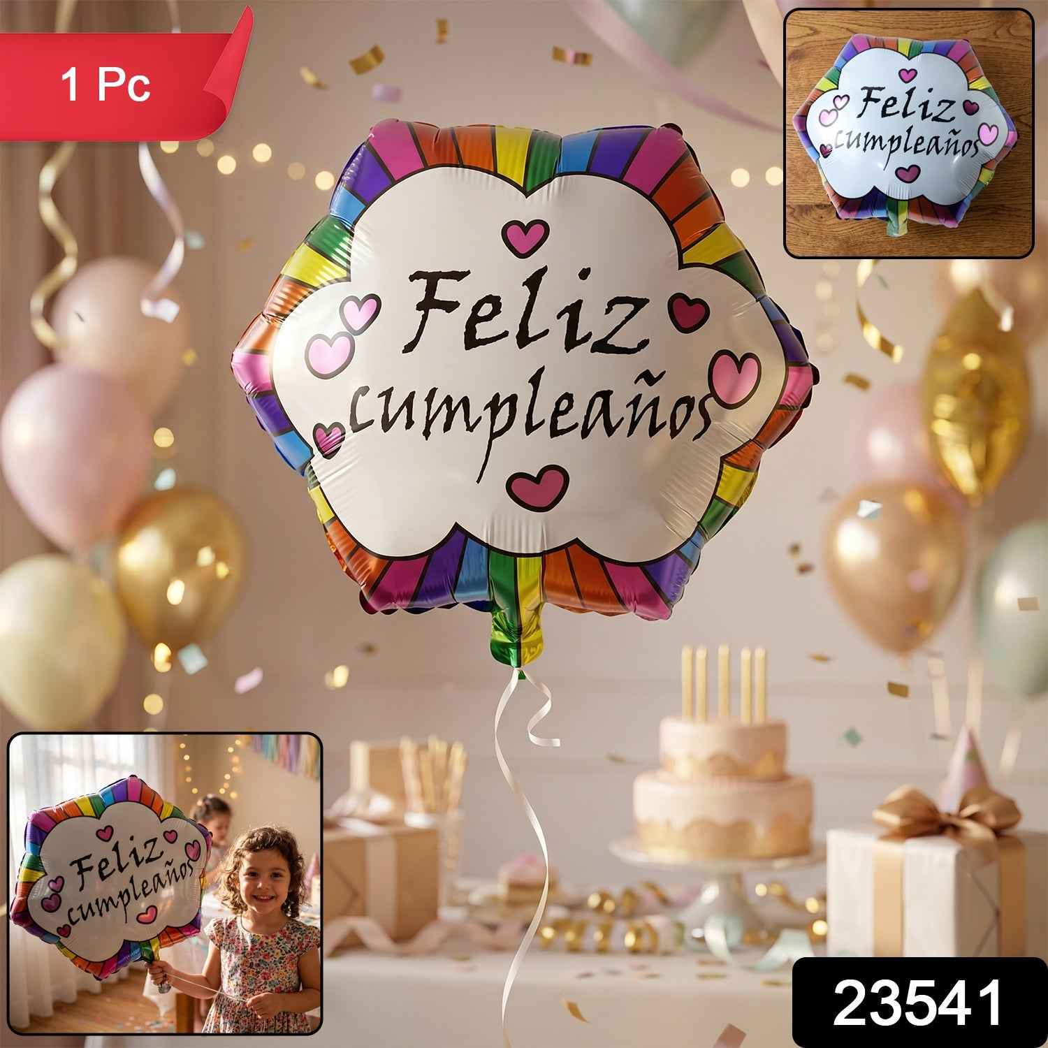 Feliz Cumpleanos Foil Balloon Ð Vibrant Birthday Decoration