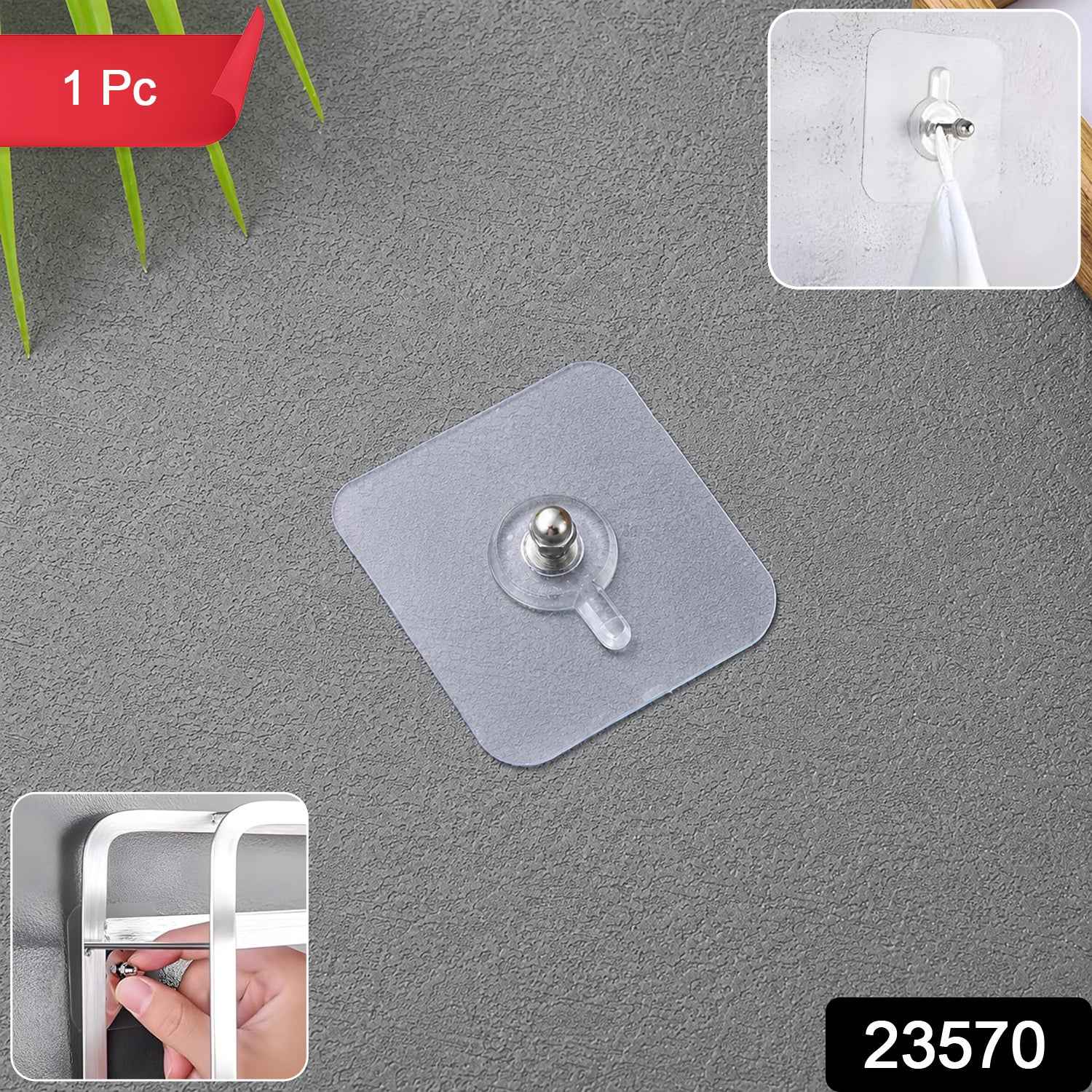 Self Adhesive Wall Hook Ð Damage-Free & Waterproof for Home